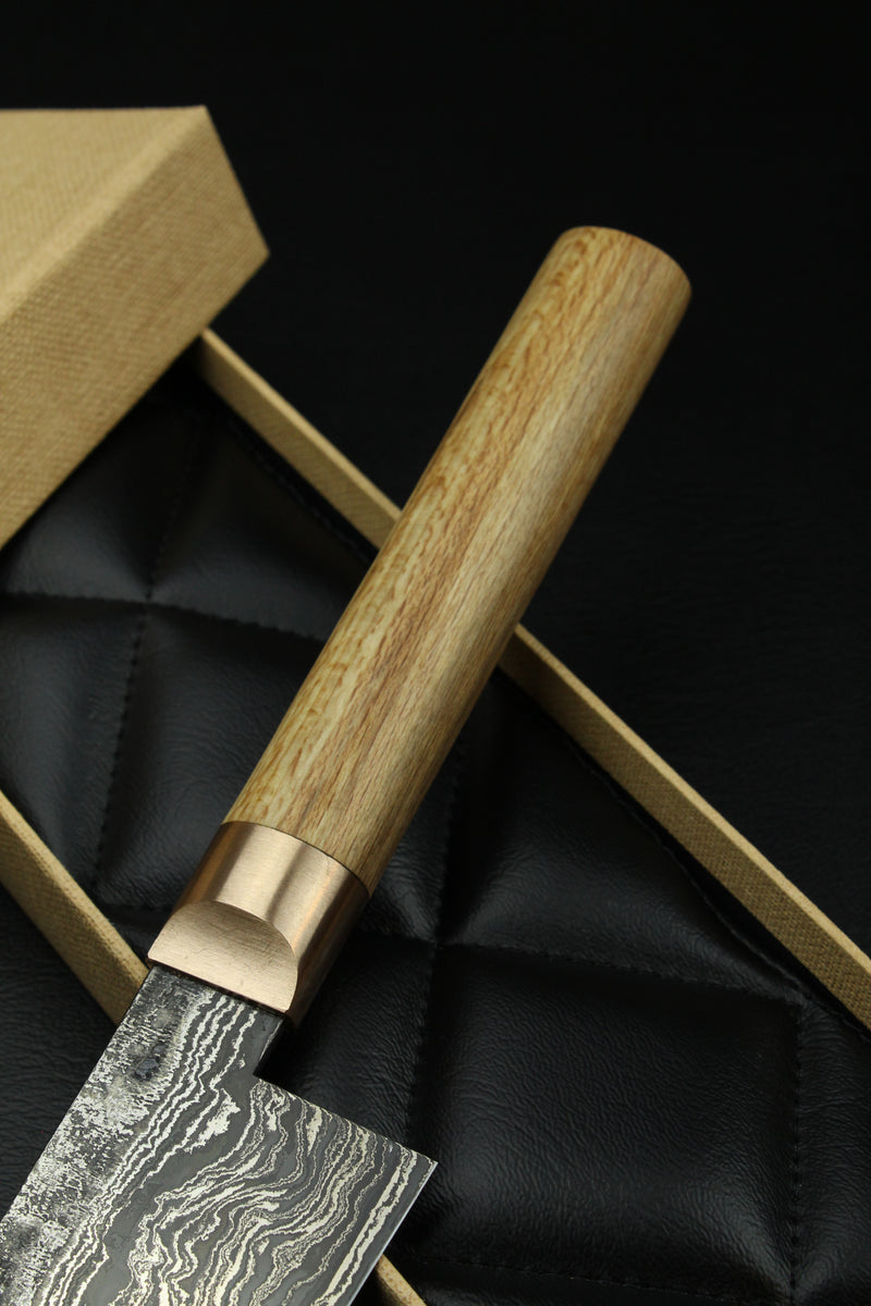 Damascus Santoku HK Beech