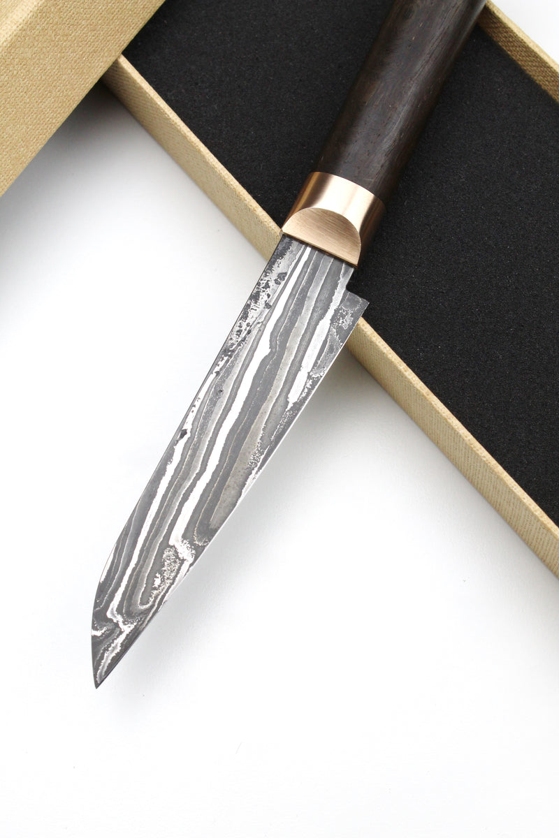 Petty Bog Oak Oval Damascus