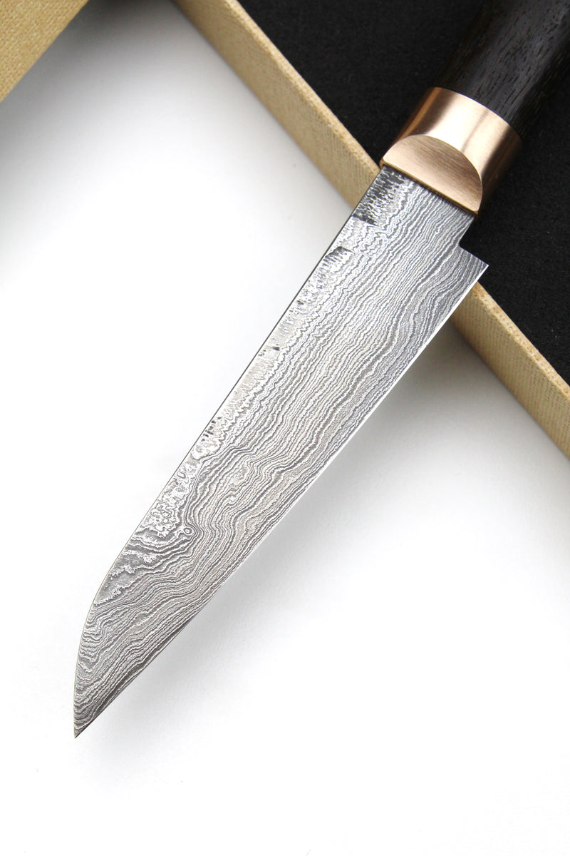 Petty Bog Oak Oval Damascus