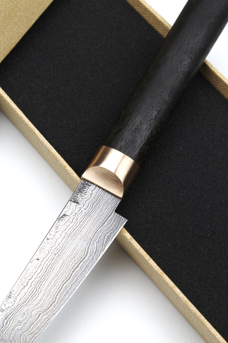 Petty Bog Oak Oval Damascus