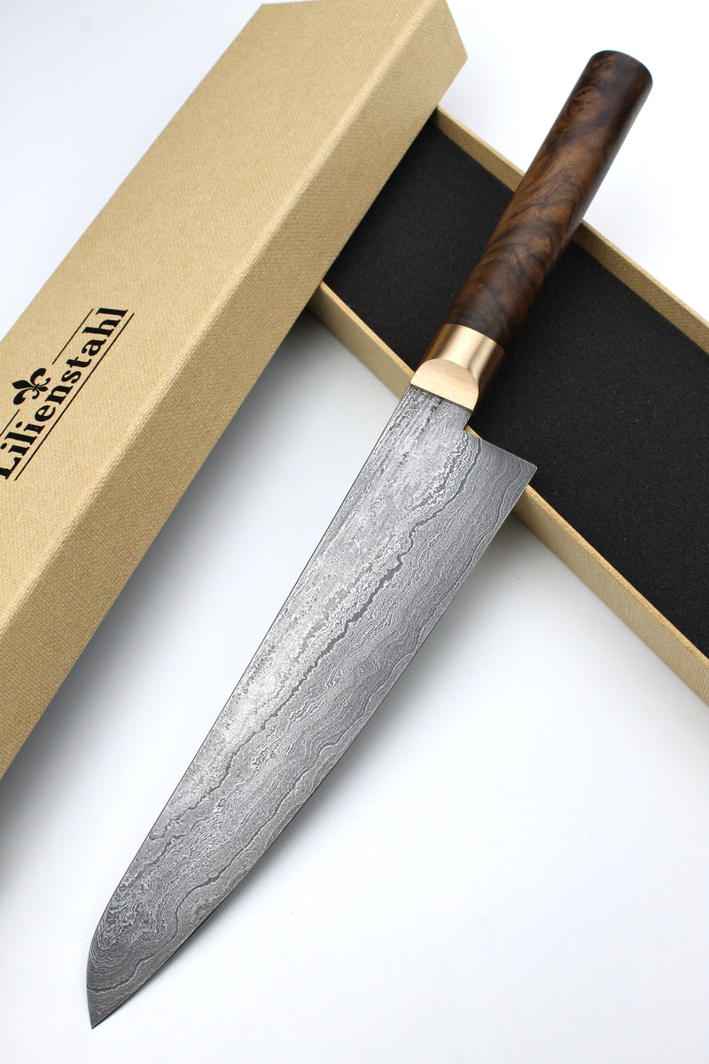 Gyuto Damascus 500L Walnut