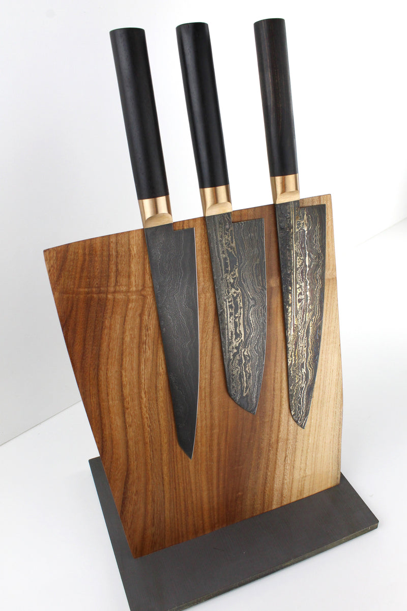 Premium Knife Set black ebony