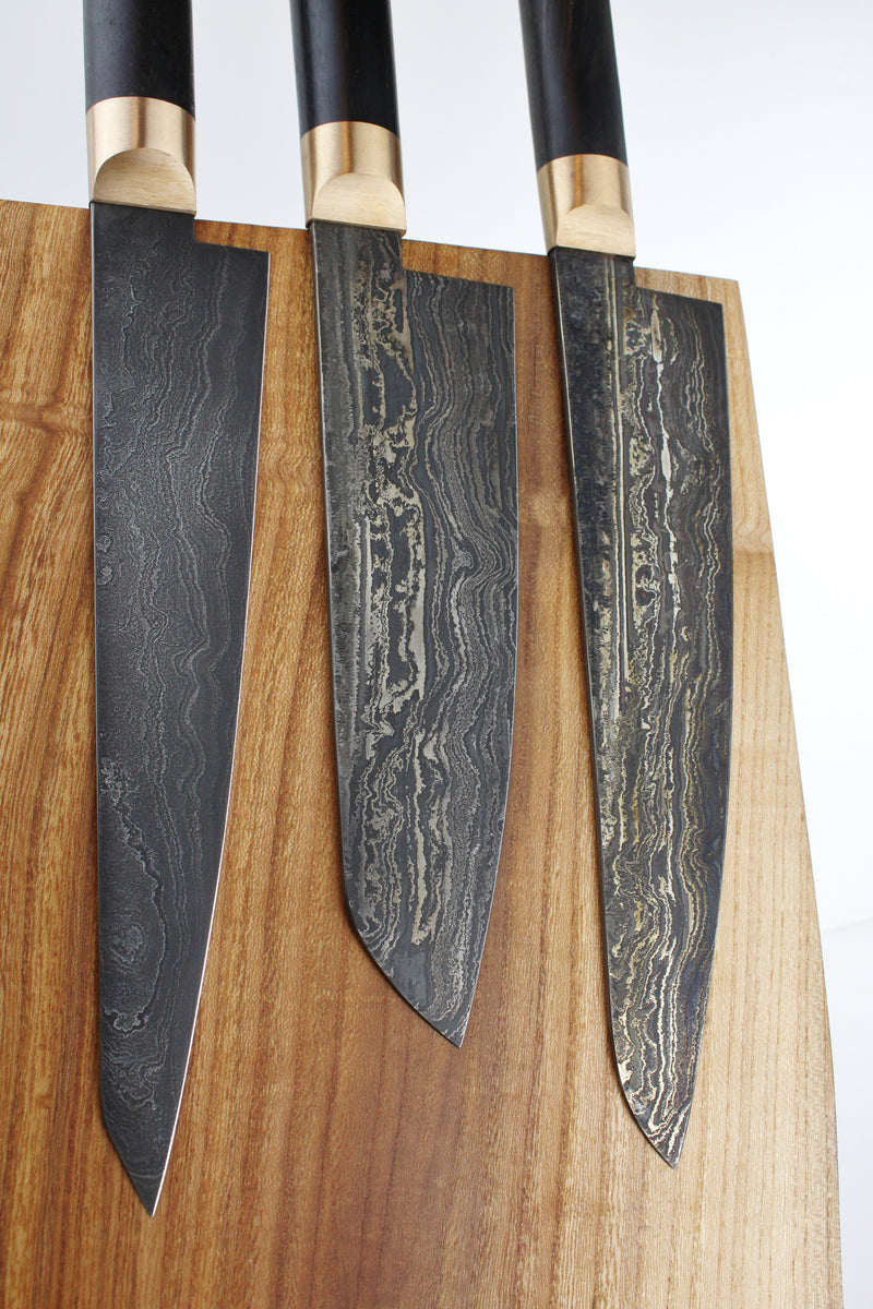 Premium Knife Set black ebony