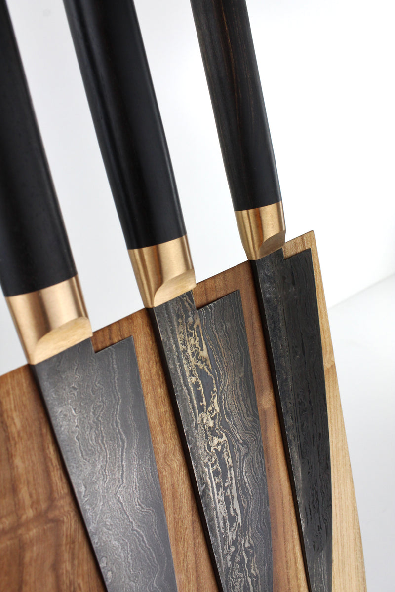 Premium Knife Set black ebony