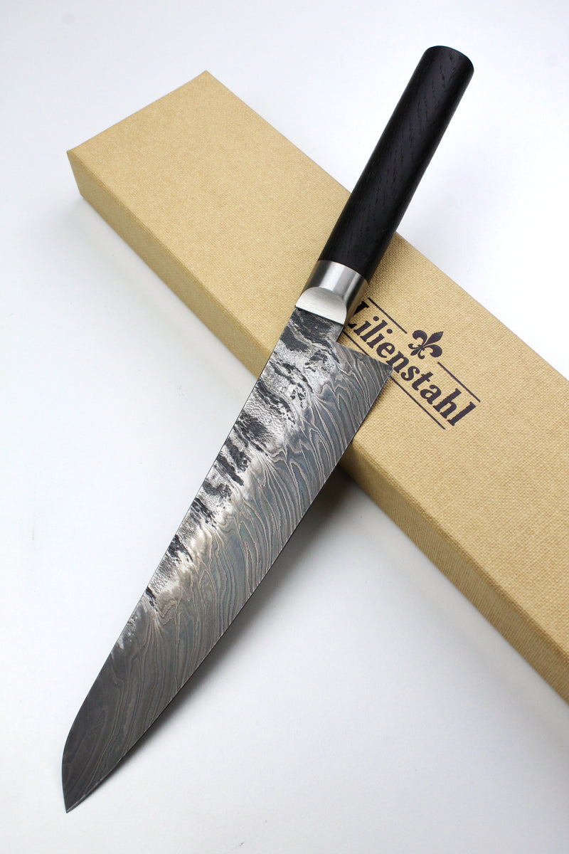 Gyuto Damascus Bog Oak HKT