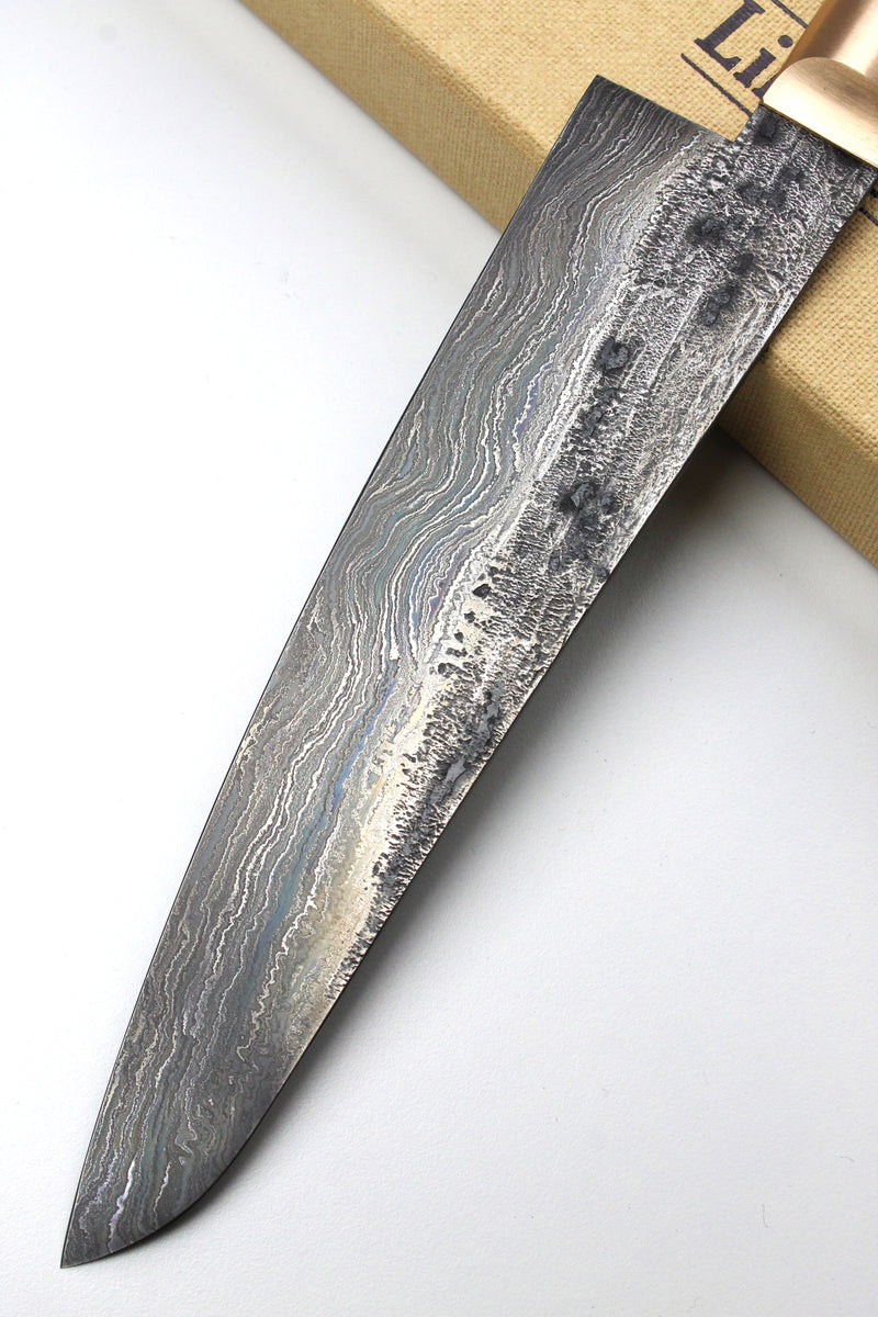 Gyuto Damascus Bog Oak 500L